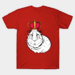 Regal Little Guinea Pig with a Fancy Little Crown T-Shirt